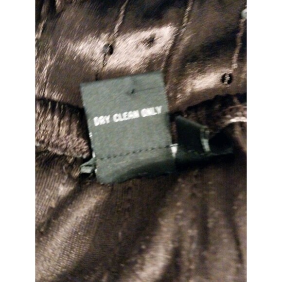 Central Park Maxi Skirt L Brown Velvet Tiered Sequins Boho Festival Whimsigoth - Picture 5 of 6